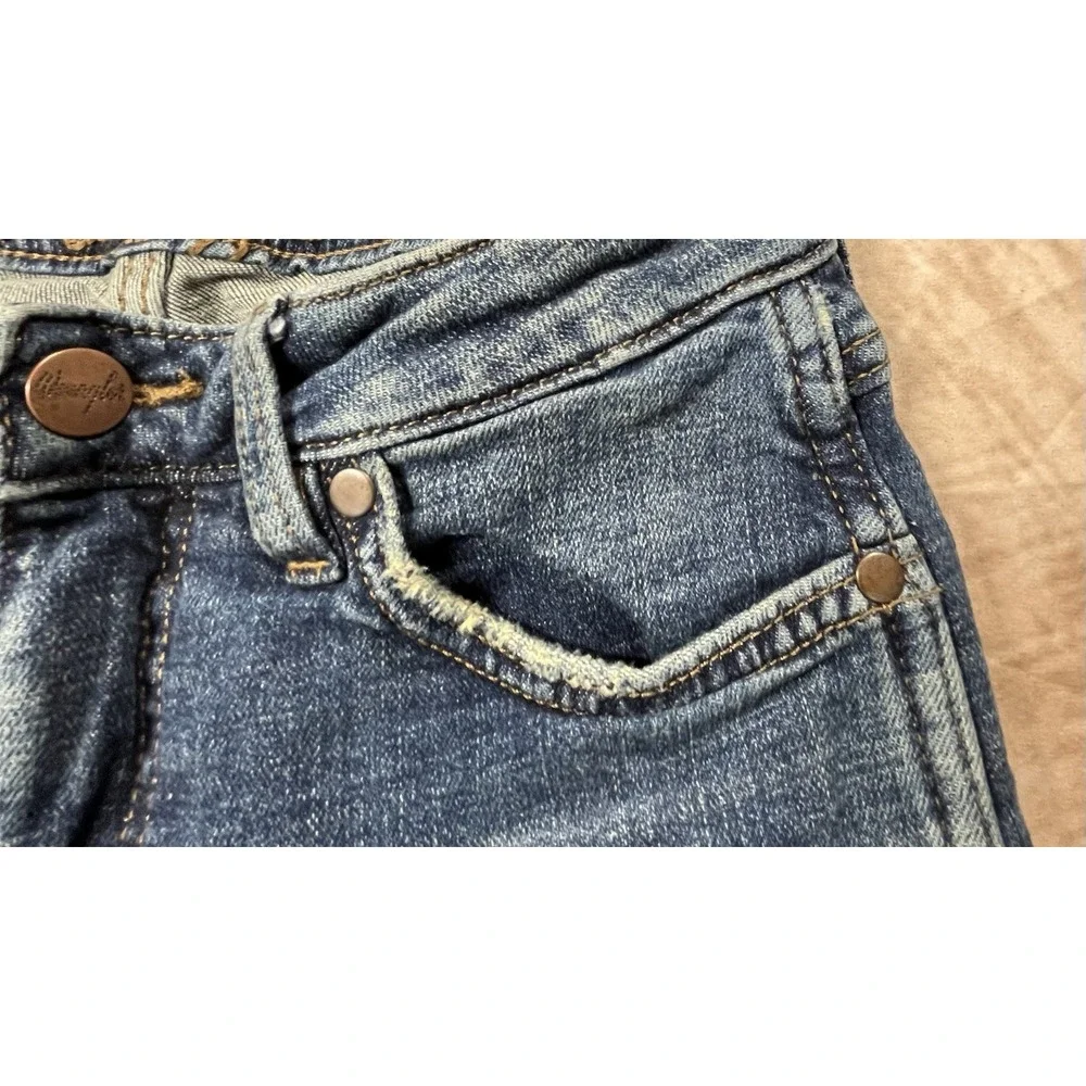 Women's Wranglers 25/30 Retro High Waist Flare Leg Denim Jeans - Picture 6 of 7